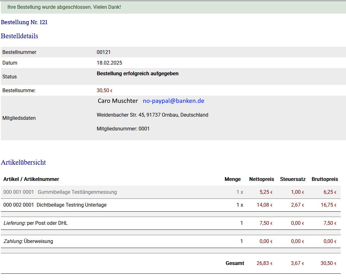 Link zur Neuteileliste